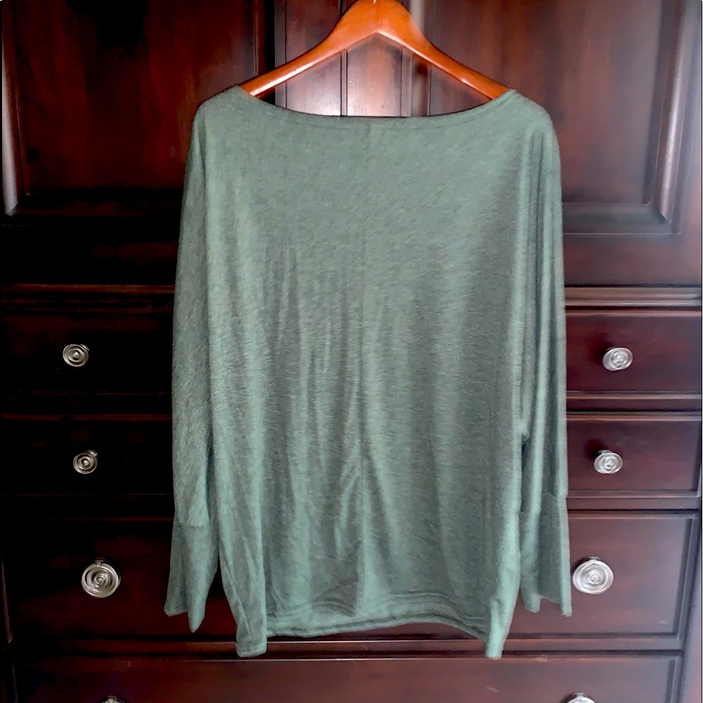 Green, Poetsky, XL, long sleeve shirt